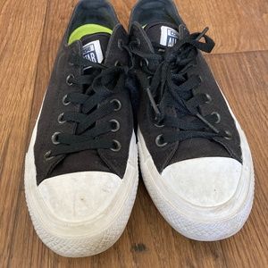 Low top Black Chuck Taylors